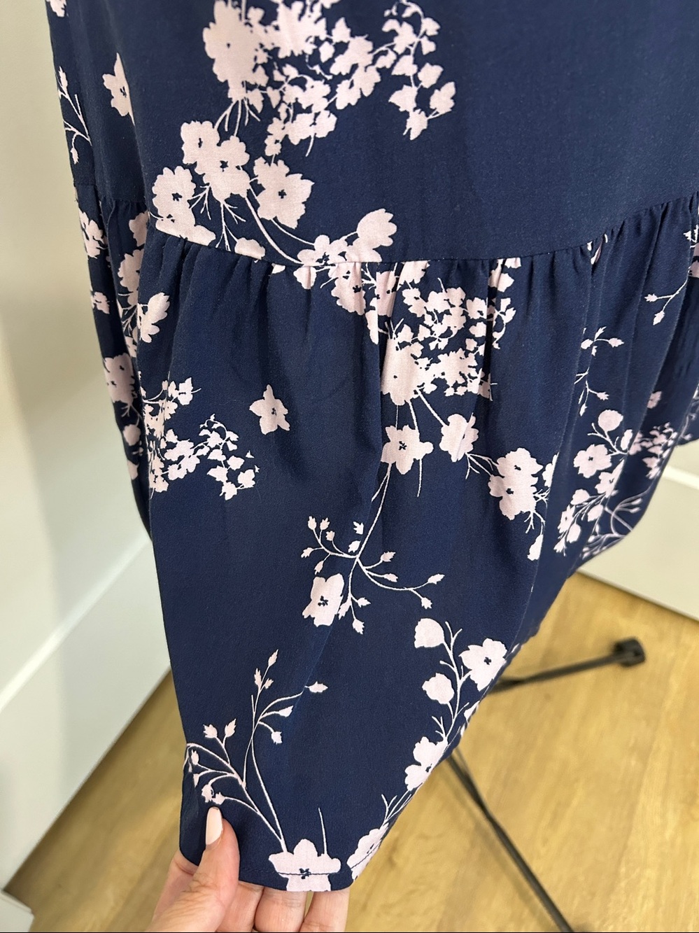 NWT Gap Floral Boho Crossover tie-belt tank dress | Size Large Petite - Picture 6 of 9